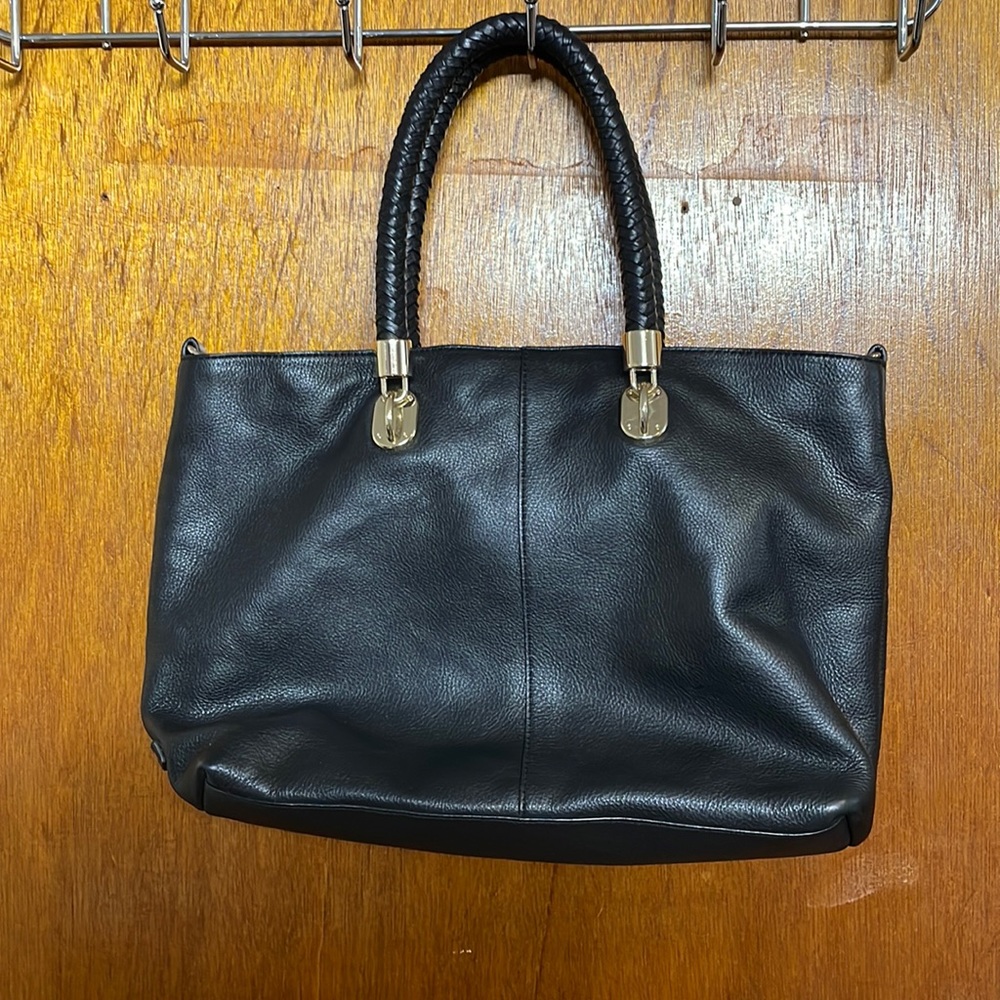 Beautiful black Cole Haan leather bag